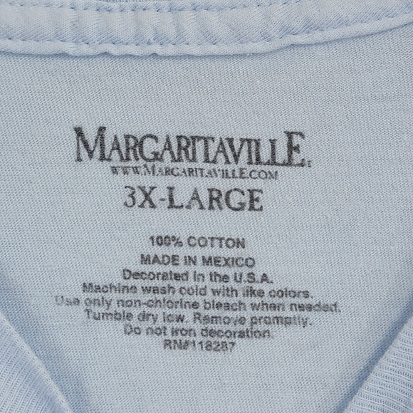 Jimmy Buffett's Margaritaville Light Blue Las Vegas Graphic Short Sleeve Tee - Picture 4 of 6